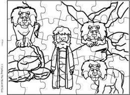 Daniel and the lions den colouring page. Daniel Crafting The Word Of God