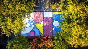 Katrien vanderlinden is een creatieve alleskunner. Belgian Basketball Court Refreshed With Mural Based On Colourful Toy Blocks