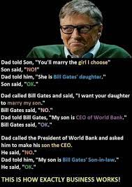 Pin By Rishi Viraj On Funny No Dad Bill Gates Daughter Sayings