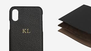 Monogrammed Leather Cell Phone Cases Maison De Sabre Maison De Sabre Phone Case Monogram Leather Cell Phone Cases Leather Phone Case