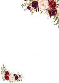 Maybe you would like to learn more about one of these? Flores Marsala Para Convite Convite Flores Marsala Para Flower Background Wallpaper Watercolor Flowers Wedding Invitation Background
