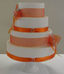 Burnt Orange Wedding Cake Orange Wedding Cake Modern Wedding Cake Burnt Orange Weddings