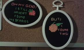Oh My God I Still Haven T Found My Berries But I Found This Gio Volpe Wood Nymph Vine Inspired Cross Completed Cross Stitch Cross Stitch Stitch Projects