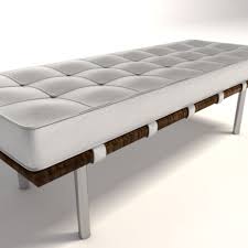 Mies Van Der Rohe Barcelona Bench Small 3d Model 25 Xsi Ma Lwo Dxf C4d Obj Max Fbx 3ds Free3d