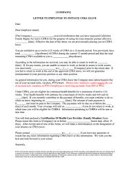 Resume that focuses on skills often called functional resumes, they provide a summary of their. Letter To Employee To Initiate Cfra Leave Template Printable Pdf Download