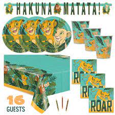 30 pieces lion king balloons party supplies decorations, 12 lion king latex balloon for kids birthday baby shower party supply. The Lion King Theme Birthday Party Supplies Set Serves 16 Tablecover Banner Decoration Plates Napkins Cups And Candles Nala And Simba Amazon Ae Office Products