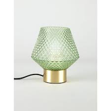 Green Glass Table Lamp Home George In 2020 Glass Table Lamp Green Table Lamp Glass Table
