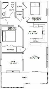Garage plan with apartment on second floor, tandem style garage + workshop, cathedral ceiling in apartment. 24x36 House 2 Bedroom 1 Bath 864 Sq Ft Pdf Floor Plan Model 1a 29 99 Guest House Plans Small House Floor Plans Shed House Plans