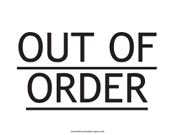 Download This Printable Out Of Order Sign To Inform Customers Employees Or Colleagues That A Piece Of Equipment Is Tem Out Of Order Sign Printable Signs Order