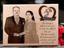 We make wooden plaque gifts by hand in monifieth, united kingdom. Happy 25th Wedding Anniversary Wooden Photo Frame Gift For Couple 10 8 Inch Incredible Gifts