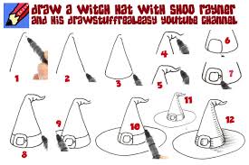 I have an assorted collection of hats, and today i'm showing you how to draw a hat step by step. Learn How To Draw A Witch S Hat Shoo Rayner Everyone Can Draw