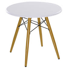 Accent your living room with a coffee console sofa or end table. Tables Retro Stylish Wood Round Coffee Side Table 60x55cm White Living Room Furniture Home Furniture Diy Itkart Org