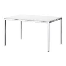 Torsby Table Chrome Plated High Gloss White Ikea Ikea White Dining Table Ikea High Gloss White