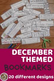 December Bookmark Set Seasonal Coloring Bookmarks In 2020 Coloring Bookmarks Bookmarks Make A Gift