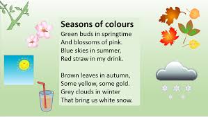 Eslaloud Seasons Of Colours Colours Kids Poems Seasons
