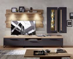 Loft Two Wohnwand Inkl Led Beleuchtung Graphit Abs Artisan Eiche Gunstig Mobel Kuchen Buromobel Kaufen Froschkonig24