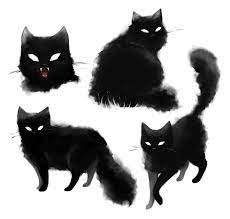 Pin By Yas On Tatoo Salem Black Cat Tattoos Cat Illustration Cat Art