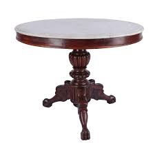 Grooved Marble Top Table With Ball And Claw Feet C 19th Century Narra And Marble Marble Table Top Furniture Antique Furniture
