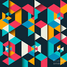 Modern abstract geometric cover templates editable set of vector illustrations on layers. Abstract Geometric Background With A 3d Digital Art By Kjpargeter