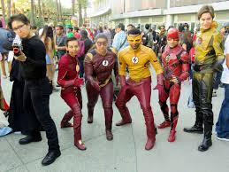 Flashes Flash Cosplay Supergirl And Flash Group Cosplay