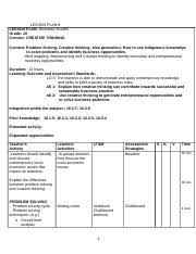 To learn words related to beliefs and superstitions length of lesson: 24 50 T3 Bs Gr 10 Lp 8 12 P E Lesson Plan 8 Lesson Plan Business Studies Grade 10 Context Creative Thinking Content Problem Solving Creative Thinking Course Hero