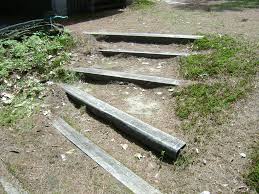 How do you attach landscape timbers? Retrofitted Infiltration Steps Do It Yourself Conservation Practices Acton Wakefield Watersheds Alliance