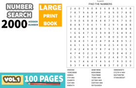 The biggest word search book in the universe: Number Search Puzzle Graphic By Puzzleslayer Creative Fabrica