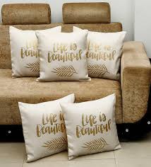 We did not find results for: Buy Foil Printed Jute Slogan Pattern 16x16 Inch Cushion Covers Set Of 5 By Hosta Homes Online Slogan Cushion Covers Cushion Covers Furnishings Pepperfry Product