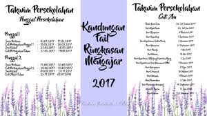 Kepada yang ingin mendapatkan takwim 2018 versi pdf bolehlah. Kandungan Fail Ringkasan Mengajar 2017 Raihan Jalaludin S Blog