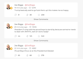 Parler is an unbiased social media focused on real user experiences and engagement. Trump Thrills Extremist Proud Boys By Not Condemning Them