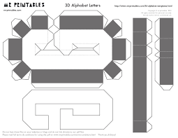 Cut out zip code letter. Mrprintables 3d Alphabet Templates A To M