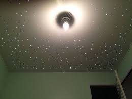 Creative Dad Makes Diy Starry Ceiling For Soon To Be Born Son S Nursery Starry Ceiling Bedroom Lighting Diy Diy Ceiling