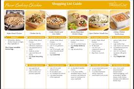 Power Cooking Chicken Shopping List For 5 Meals Www Pamperedchef Biz Samanthapaugh Pampered Chef Pampered Chef Recipes Freezable Meals