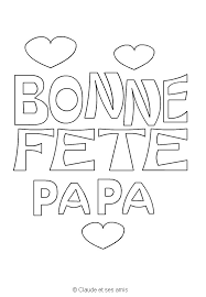 Cartes à décorer pour la fête des pères 324 coloriages. Coloriage Fete Des Peres A Telecharger
