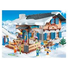 Chalet Avec Skieurs 9280 Playmobil Playmobil Sets Alpine House