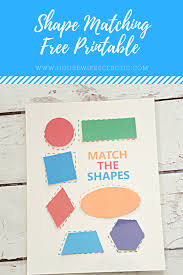 15+ shape worksheets & shape activity for kindergarten. Shape Matching Free Printable Housewife Eclectic