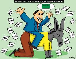 Resultado de imagem para charge do povo que não luta por direito