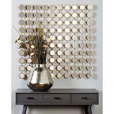 Decmode 39 H 39 W Square Accent Mirror Gold Set Of 1 Walmart Com In 2020 Mirror Wall Decor Modern Mirror Wall Large Wall Decor