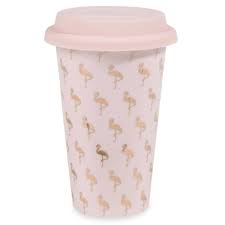 Mug De Voyage En Porcelaine Motifs Flamants Roses Maisons Du Monde Mug De Voyage Decoration Maison Du Monde Porcelaine
