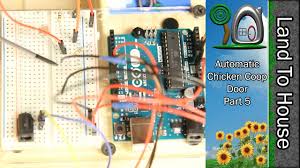 With automatic coop doors the winding pulls the door up to let the chicken out and pulls the door down to close them in. Amazing Automatic Chicken Coop Door Part 5 7 Youtube