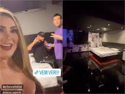 Andressa Urach é filmada pelo filho em quarto de motel: Vai dar o que  falar