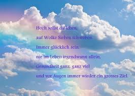 Auf Wolke Sieben Schweben Geburtstagsspruch Geburtstag Zitate Geburtstagsspruche Spruche Zum Geburtstag
