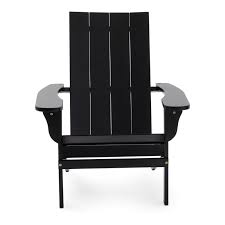 Free 2 Day Shipping Buy Belham Living Portside Modern Adirondack Chair Black At Walmart Com In 2020 Modern Adirondack Chair Modern Adirondack Modern Outdoor Chairs