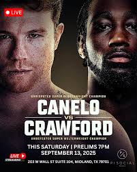 🥊🔥 Fight Night is Here! 🔥🥊 Canelo Alvarez vs. Terence Crawford — two  legends, one ring, one night! Witness every punch, every round, and every  moment of history as it unfolds LIVE