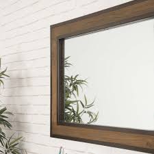 Featuring a single mirror surrounded by lasting mahogany, the elmdale vanity mirror is a sleek finishing touch for any traditional or transitional bath. Decorative Solid Wood Teak And Metal Mirror Elegance Rectangular Natural L 145 Cm