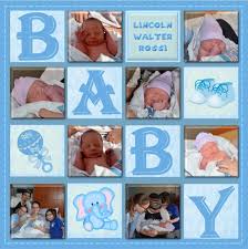 Baby Boy Scrapbook Page Baby Boy Scrapbook Layouts Boy Scrapbook Layouts Baby Girl Scrapbook