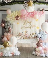 Birthday Balloon Decoration Ideas Baby Birthday Balloon Decoration Ideas Air Balloon Decorating Diy Decor Balloonsdel Birthday Balloon Decorations Baby Birthday Themes Baby Birthday Balloon