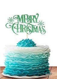 The christmas cake is left as it is to be plain or decorated in different ways through using marzipan, icing sugar. Grantparty Merry Christmas Cake Topper Holiday Santa And Reindeer Cake Decorations Happy New Year 2020 Hello 2020 Sign Green Christmas Shop The World