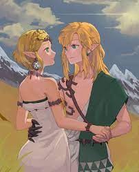 link and princess zelda (the legend of zelda and 1 more) drawn by lemonsam  | Danbooru