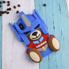 かわいい熊シリコンiphonex 8plus 7ケースアイフォン8 7plus 7携帯カバー クマ立体ロボット モスキーノ モスキーノ 携帯カバー ケース